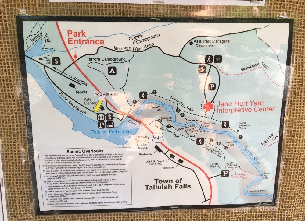 Gorges State Park Trail Map