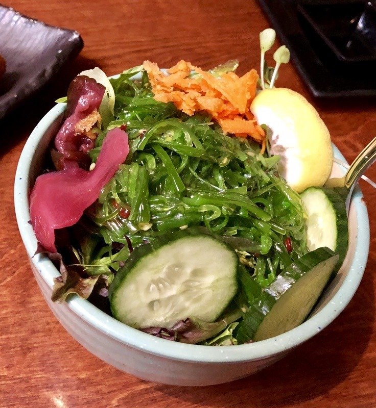 seaweed salad at Karma Sushi in Flagstaff, Arizona. seaweed salad at Karma Sushi in Flagstaff, Arizona.