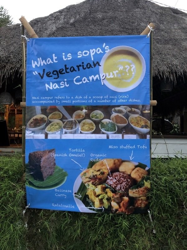 sopa_1 sign at sopa in ubud, bali, indonesia.