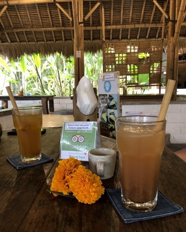 sopa_5 beverages at sopa in ubud, bali, indonesia.