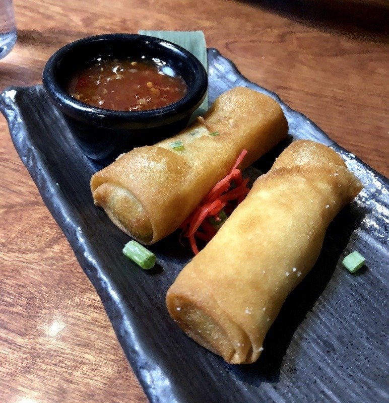 veggie spring rolls at Karma Sushi in Flagstaff, Arizona. veggie spring rolls at Karma Sushi in Flagstaff, Arizona.