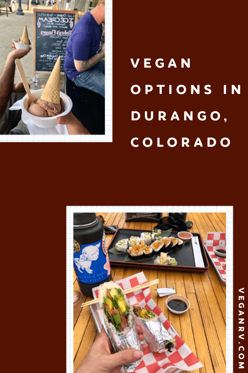 VEGAN DURANGO 2 PINT vegan durango for pinterest pin.