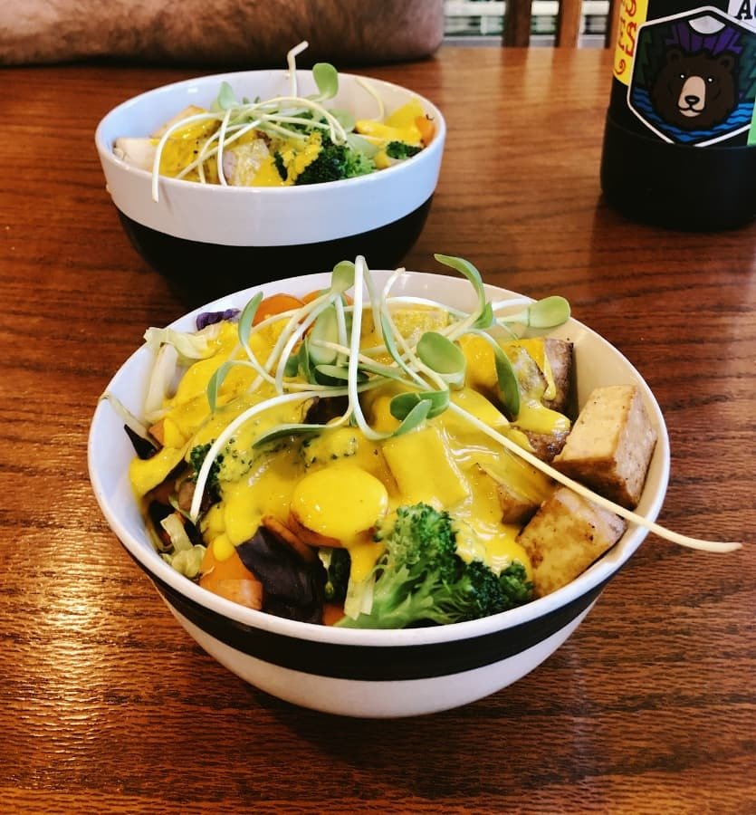 durango_coop_1 vegan rice bowl at durango natural food co-op, colorado.