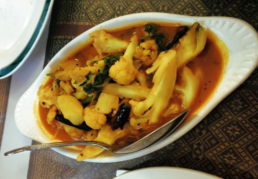 himalayan_kitchen_1 aloo govi tarkaari at himalayan kitchen in durango, colorado.