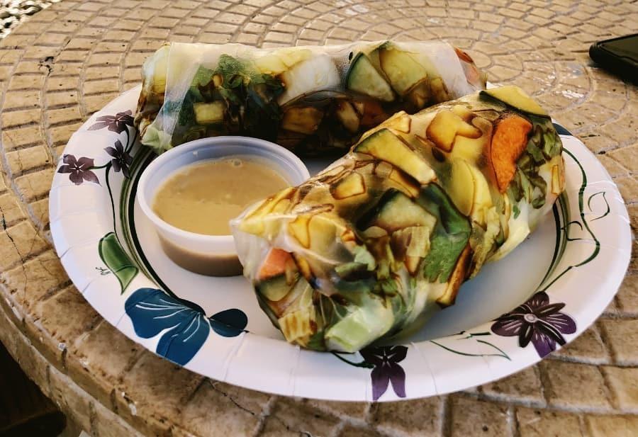marianas_authentic_cuisine_2 vegan summer rolls at mariana's authentic cuisine in durango, colorado.