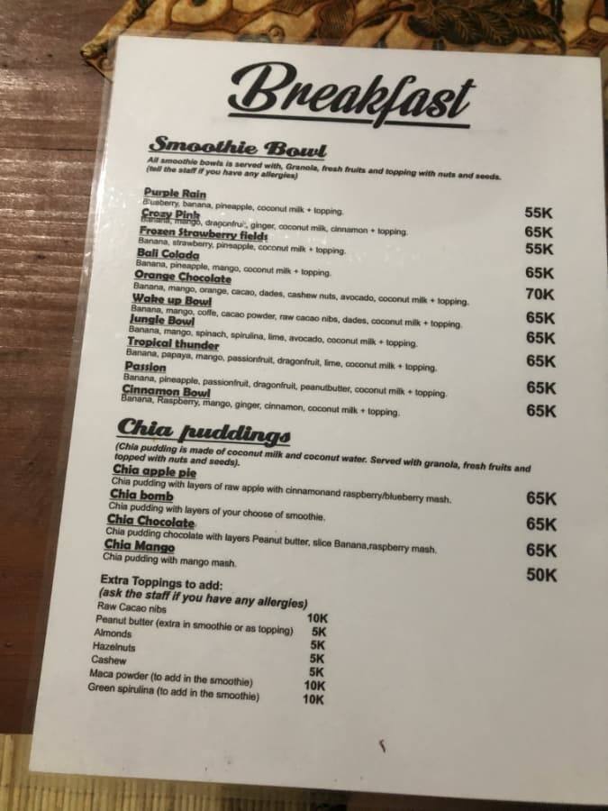 urban_jungle_2 menu at urban jungle ubud, bali, indonesia.