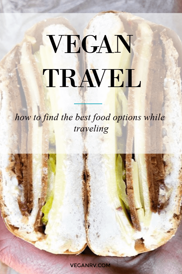 VEGAN TRAVEL vegan travel image for pinterest.