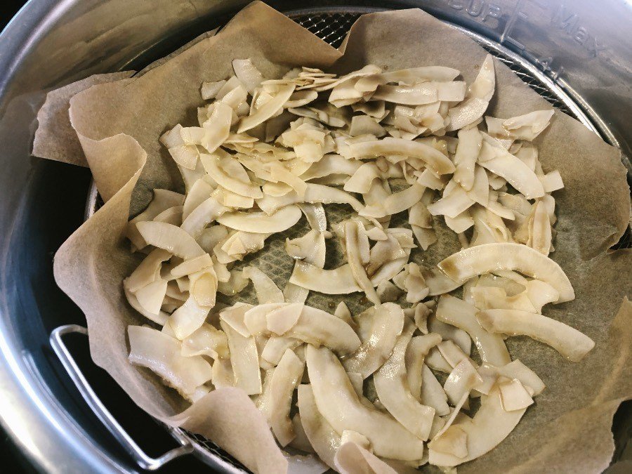 coconut-bacon-before-airfrying coconut bacon before cooking.