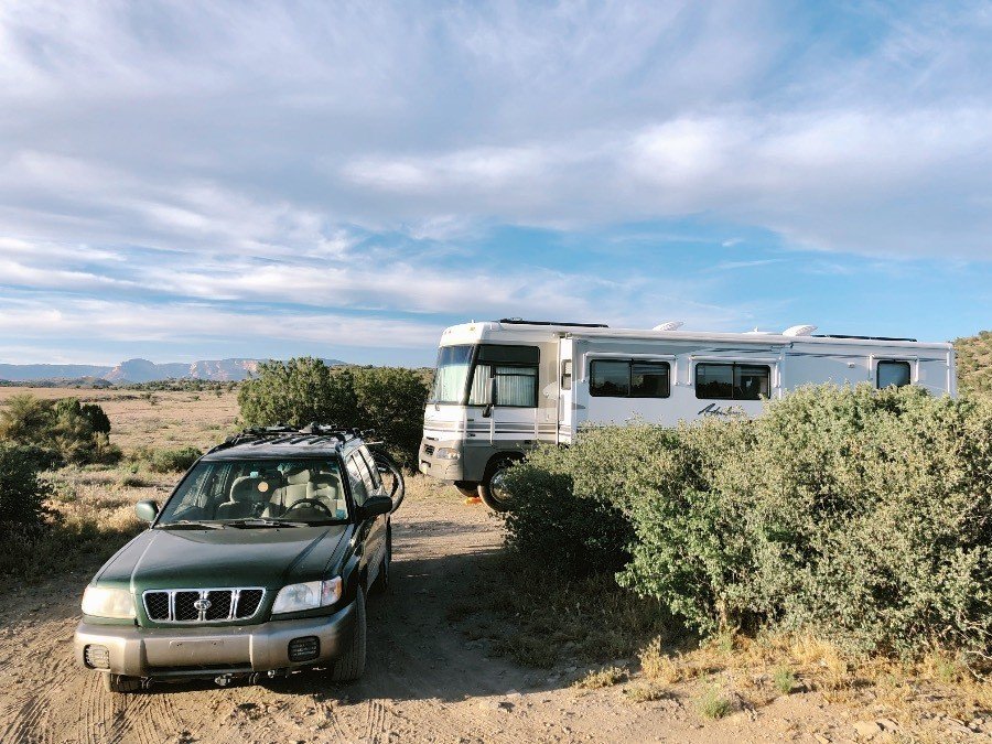 rv-boondocking RV boondocking in Sedona, Arizona.